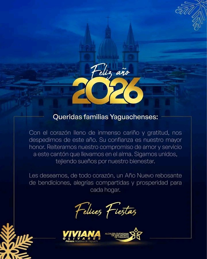 Yaguachi cierra 2025 con llamado a la unidad para transformar el cantón