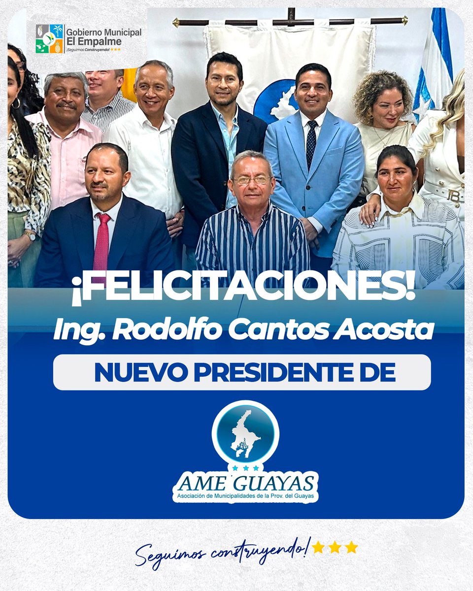 El Empalme asume presidencia de asociación municipal del Guayas
