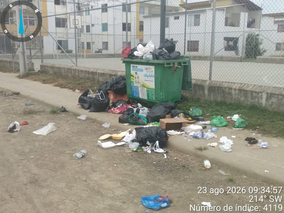 GAD Simón Bolívar pide responsabilidad ciudadana tras hallazgo de basura en Plan Habitacional