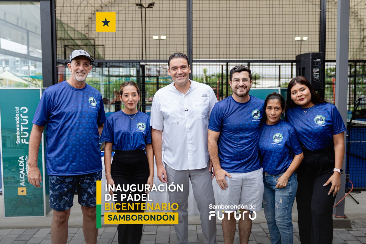 Samborondón inauguró canchas de pádel en el Parque Bicentenario