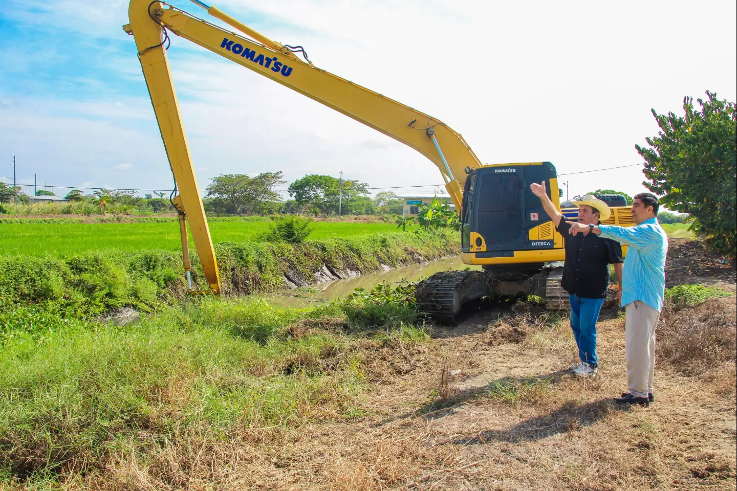 GAD Daule inspecciona desazolve en San Pedro para blindarse ante El Niño