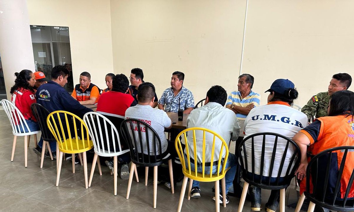 Riesgos coordina respuesta a lluvias con el Comité Cantonal en Guayas