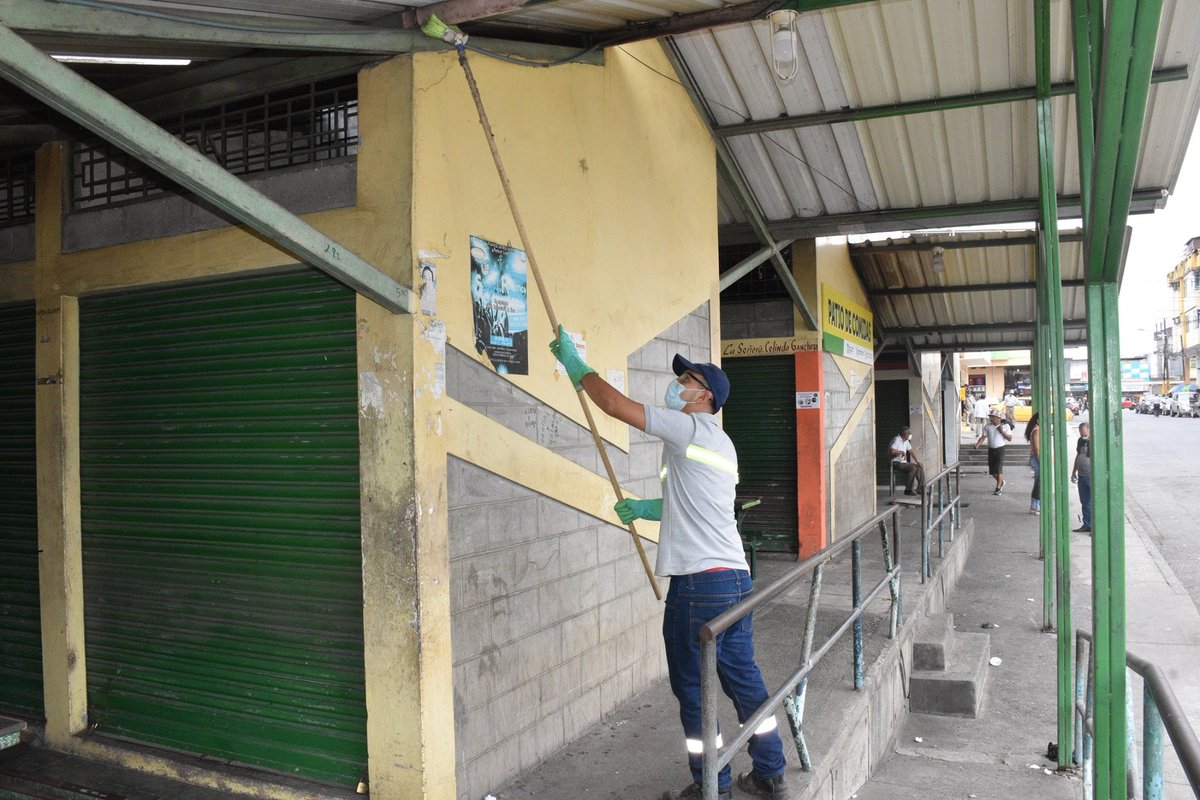 Mercados de El Empalme entran en campaña de limpieza y desinfección