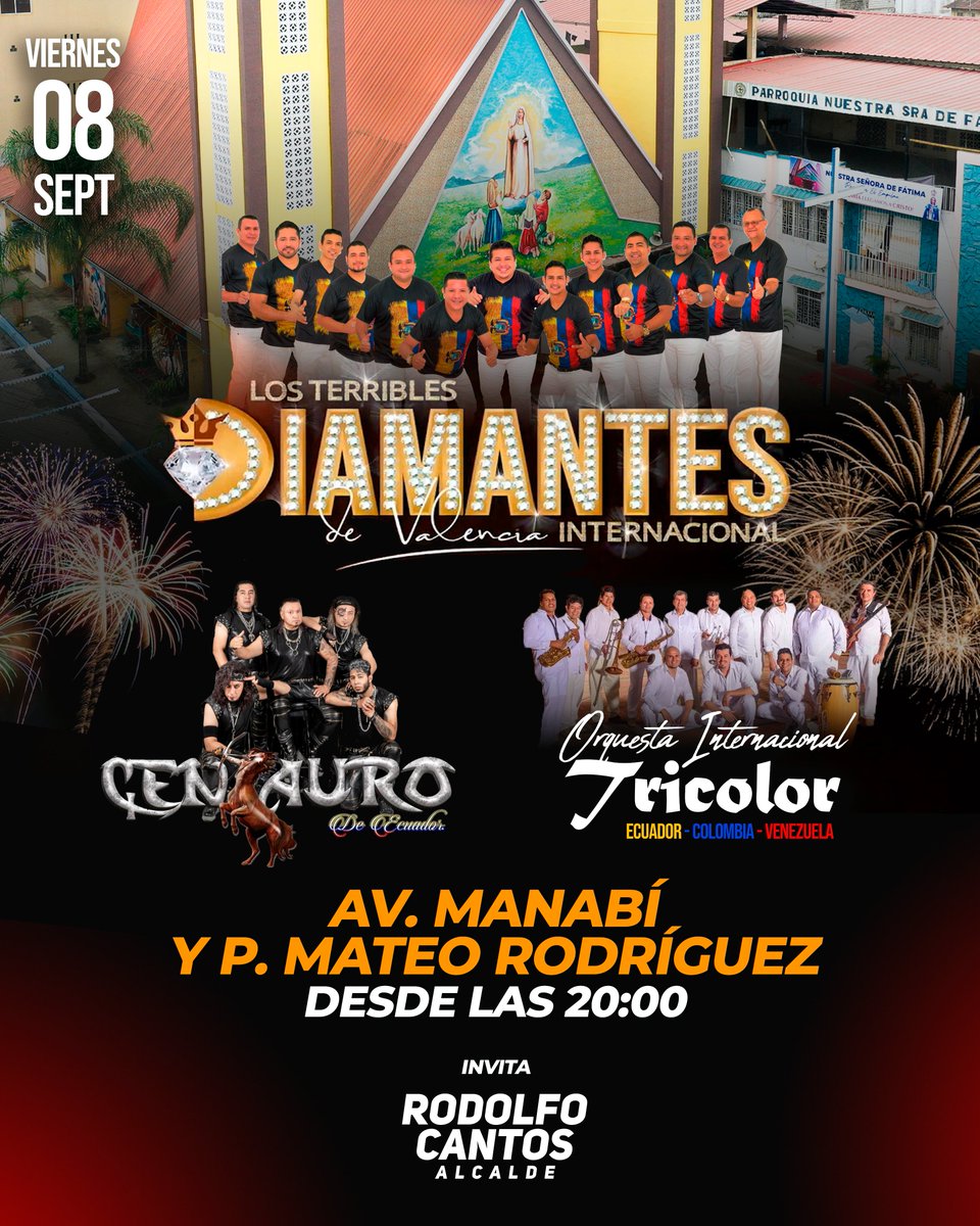 Baile popular gratuito cierra las fiestas patronales en El Empalme
