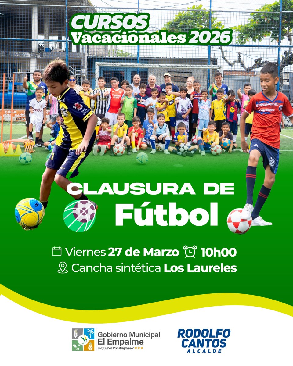 El Empalme celebra el cierre del vacacional de fútbol 2026 con sus niños