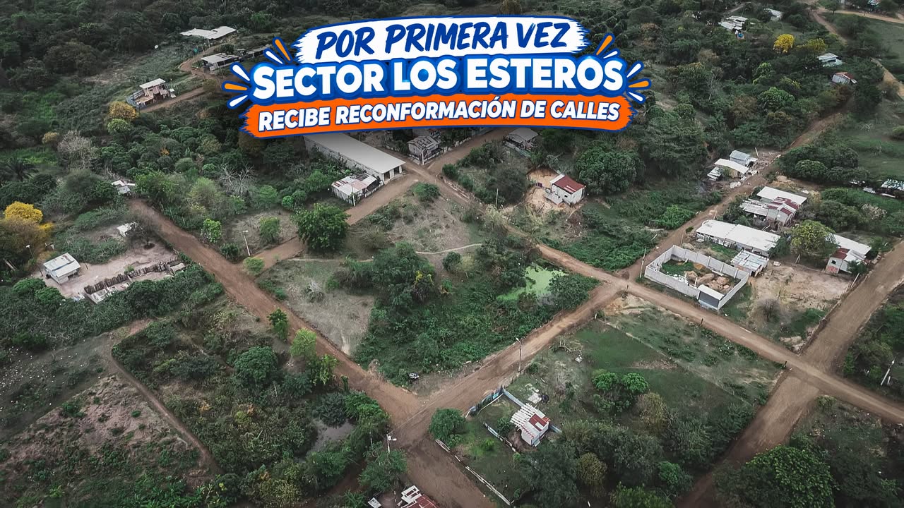 Pedro Carbo: 4,5 km de caminos nuevos conectan Los Esteros y Nueva Esperanza