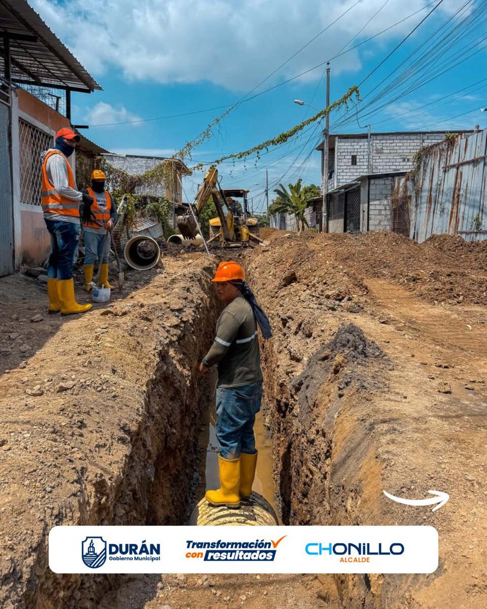 Trabajos de agua potable en 10 de Agosto: Durán asegura progreso continuo
