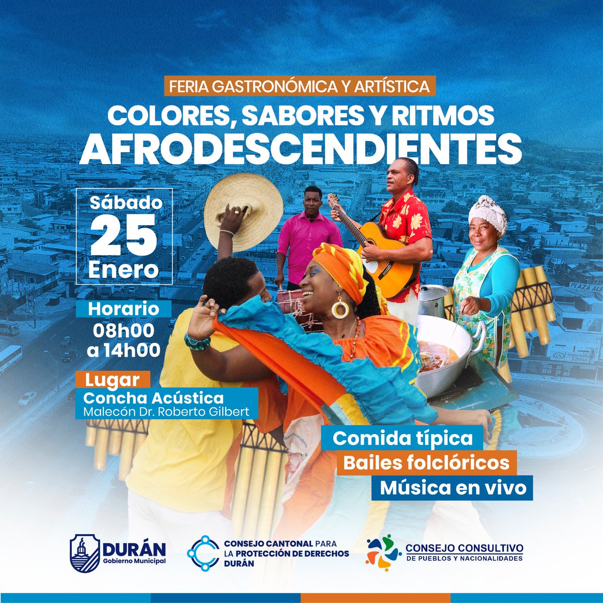 Durán acoge Feria Gastronómica y Artística Afrodescendiente este 25 de enero
