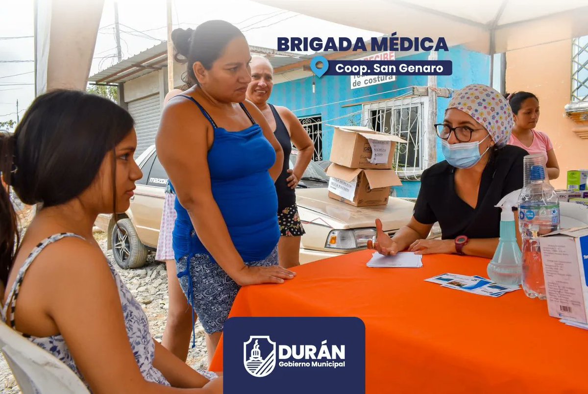 Brigadas del municipio de Durán atendieron a 80 moradores de San Genaro