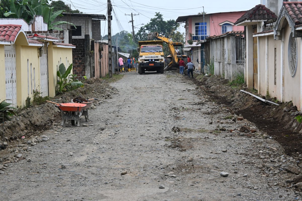 Iniciaron obras de infraestructura en Las Tecas, El Empalme