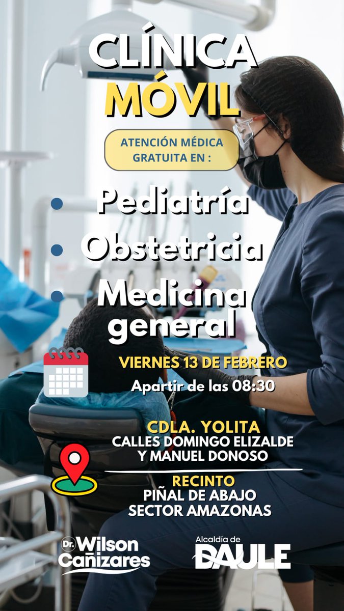Clínicas Móviles del GAD Daule brindan atención médica gratuita en el cantón este 13 de febrero