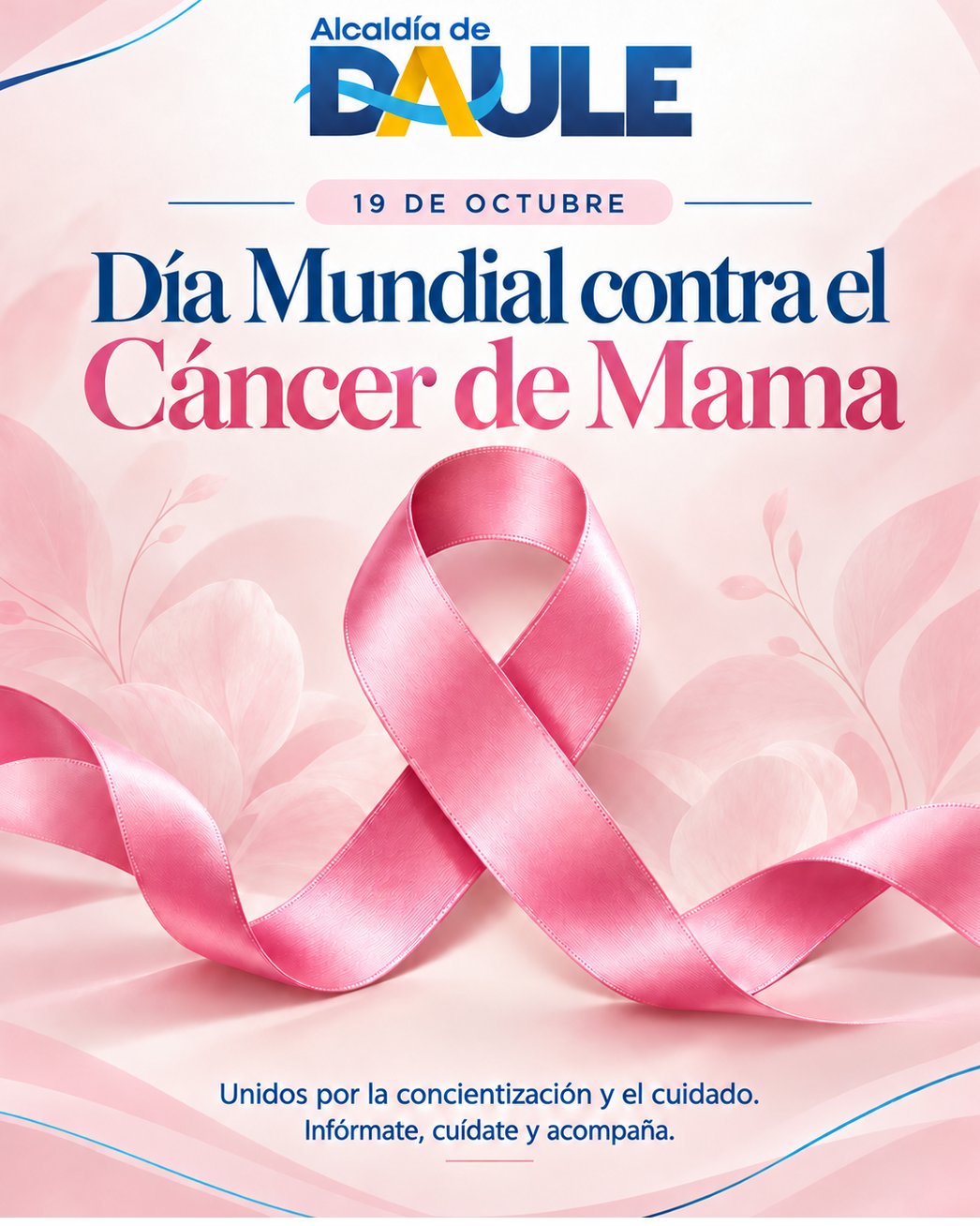Daule conmemora el 19-O: Día Mundial contra el Cáncer de Mama con enfoque en prevención