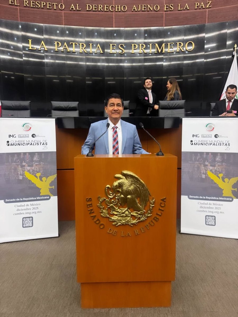 Alcalde de Daule es Vicepresidente Internacional en Cumbre de Municipalistas en México