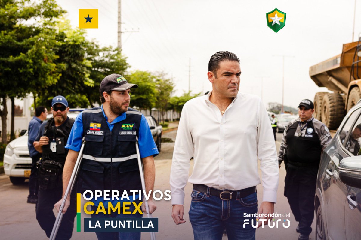 Policía Municipal y CTE controlan vehículos en operativos de seguridad en Samborondón