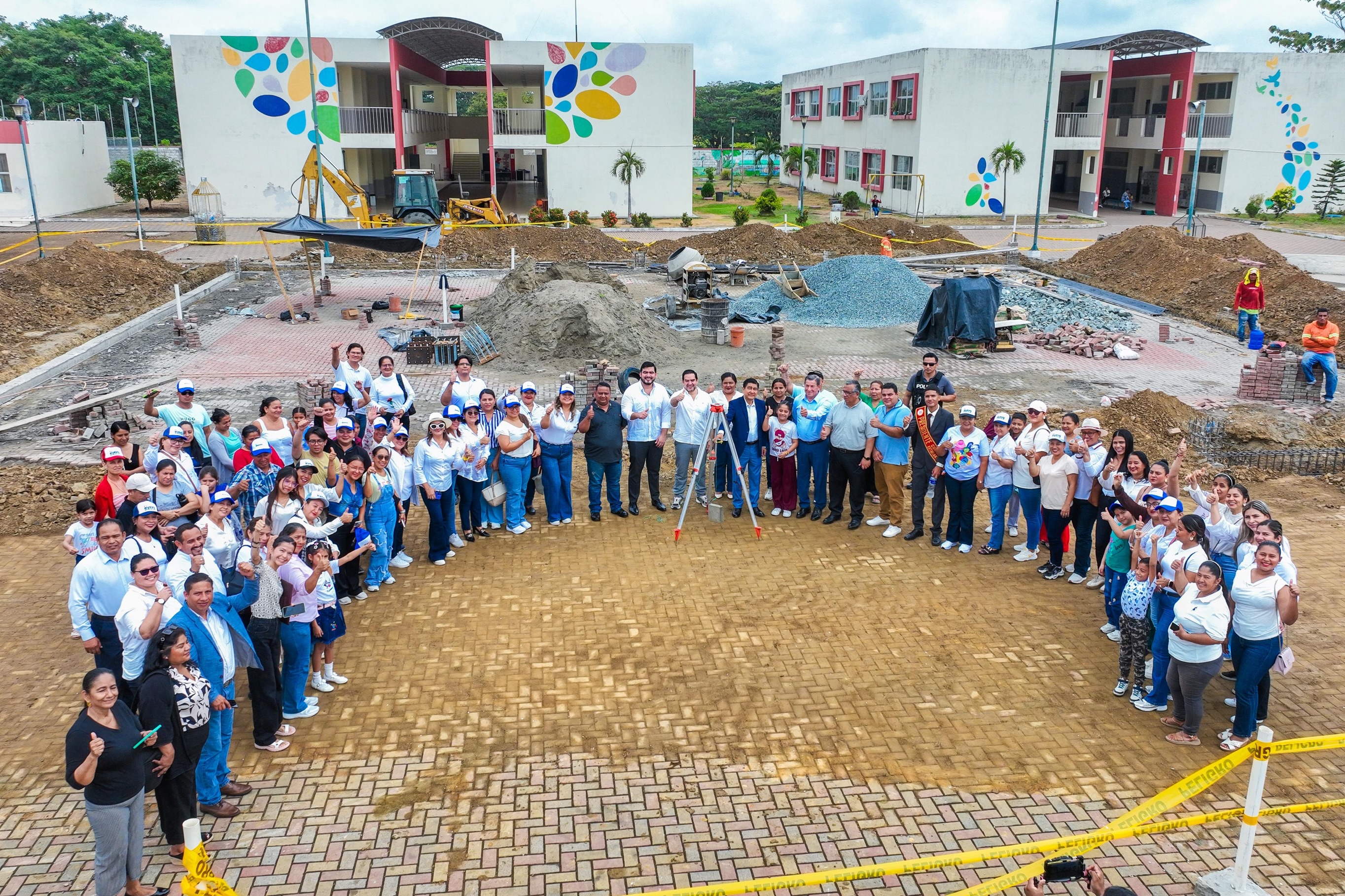 Inicia repotenciación del Eloy Rugel Aragundi con nueva cancha techada y mejoras integrales