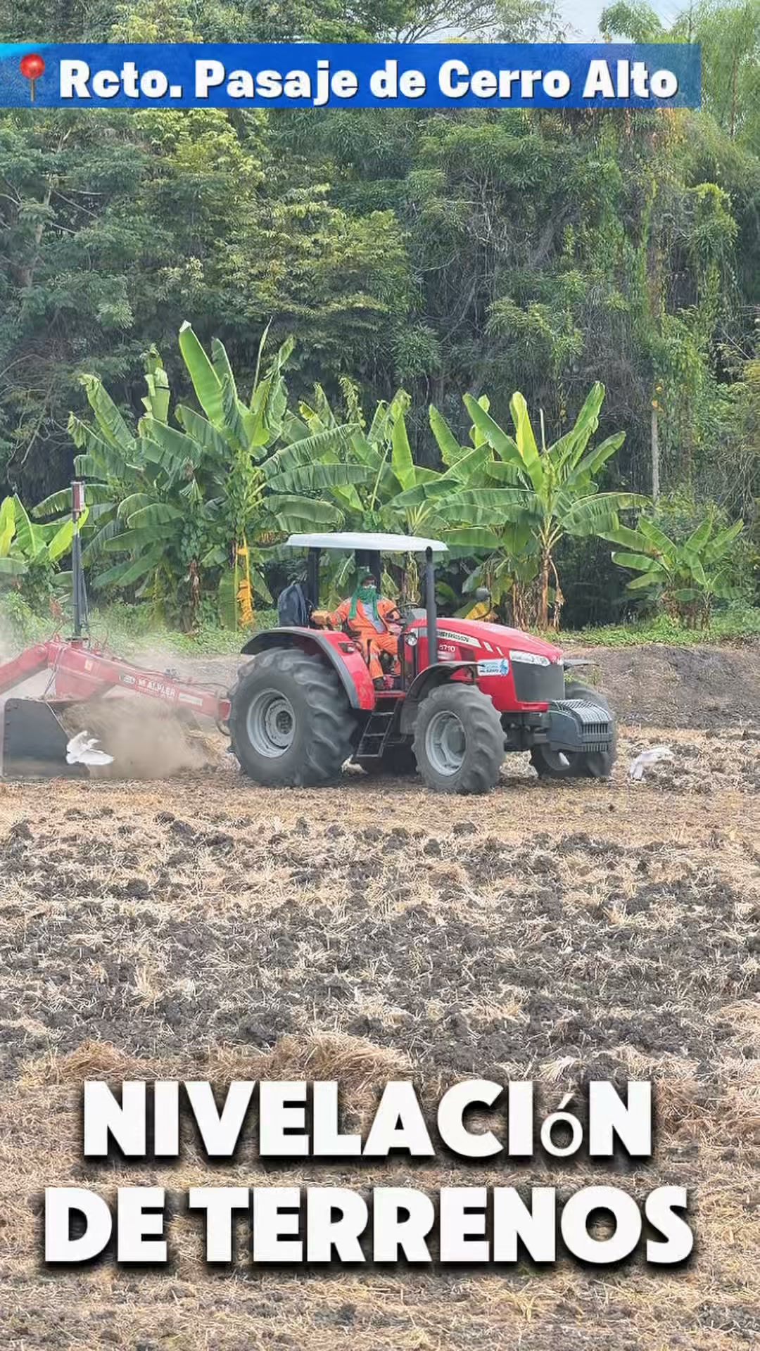 Colimes y Prefectura del Guayas impulsan nivelación de suelos para fortalecer la agricultura local