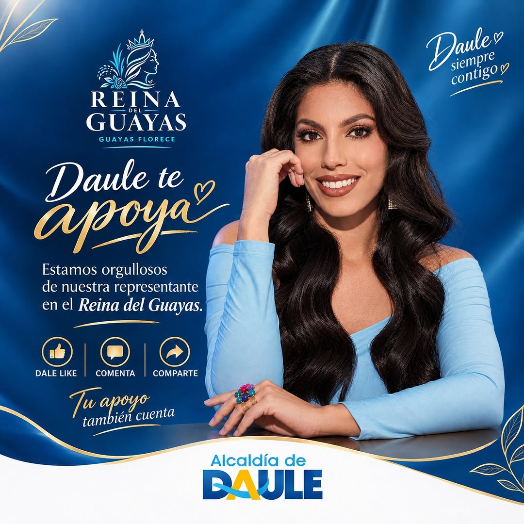 Daule apoya a su representante en el certamen Reina del Guayas desde la Alcaldía