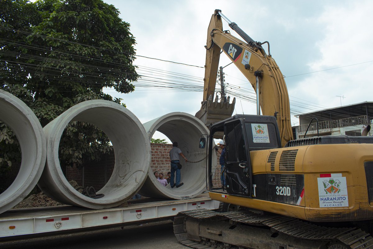 Llegan tubos de hormigón para obra clave en Naranjito