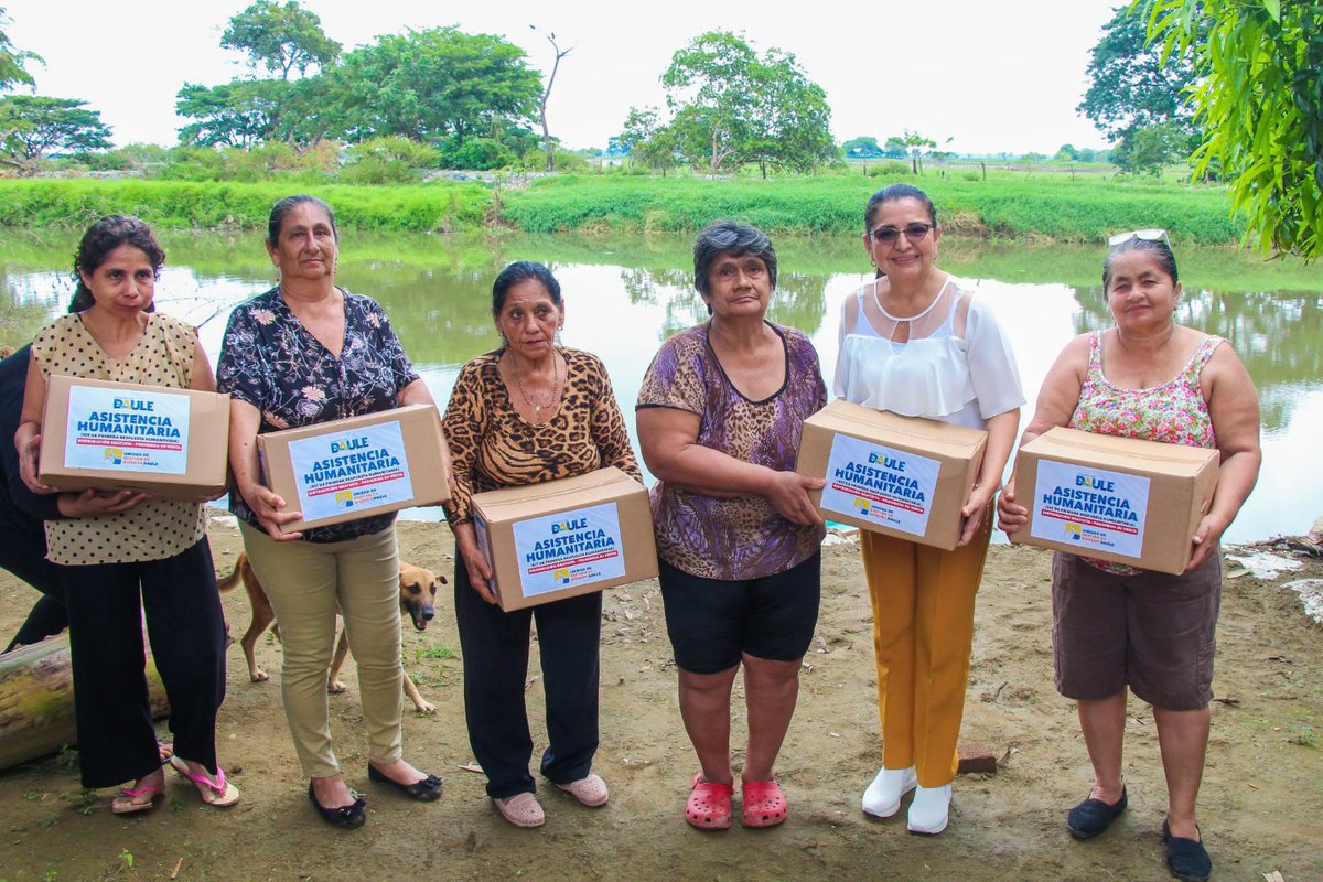 Municipio de Daule lleva ayuda humanitaria a recintos rurales El Trencito, El Cruce y El Porvenir