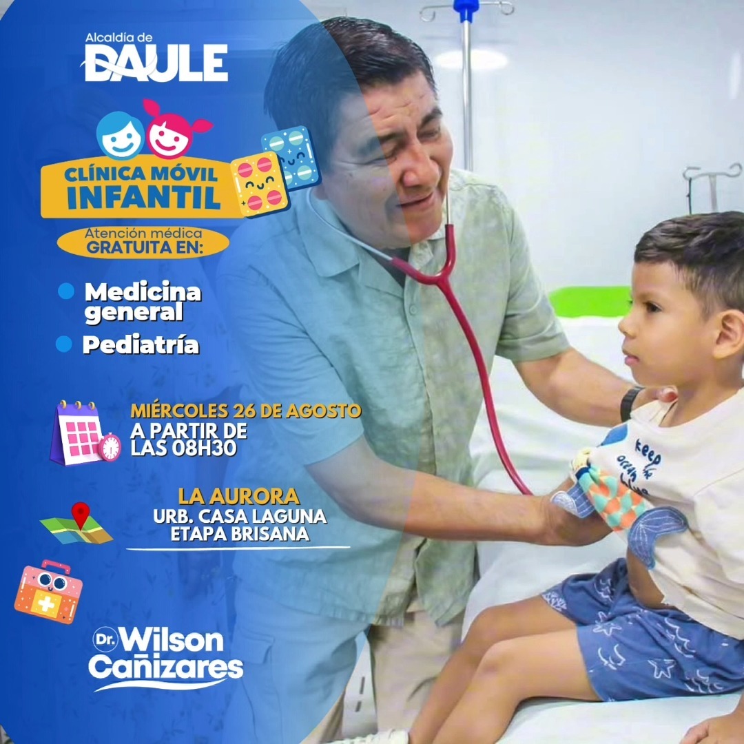 Clínicas móviles del GAD Daule brindan salud gratuita y atención veterinaria en todo el cantón