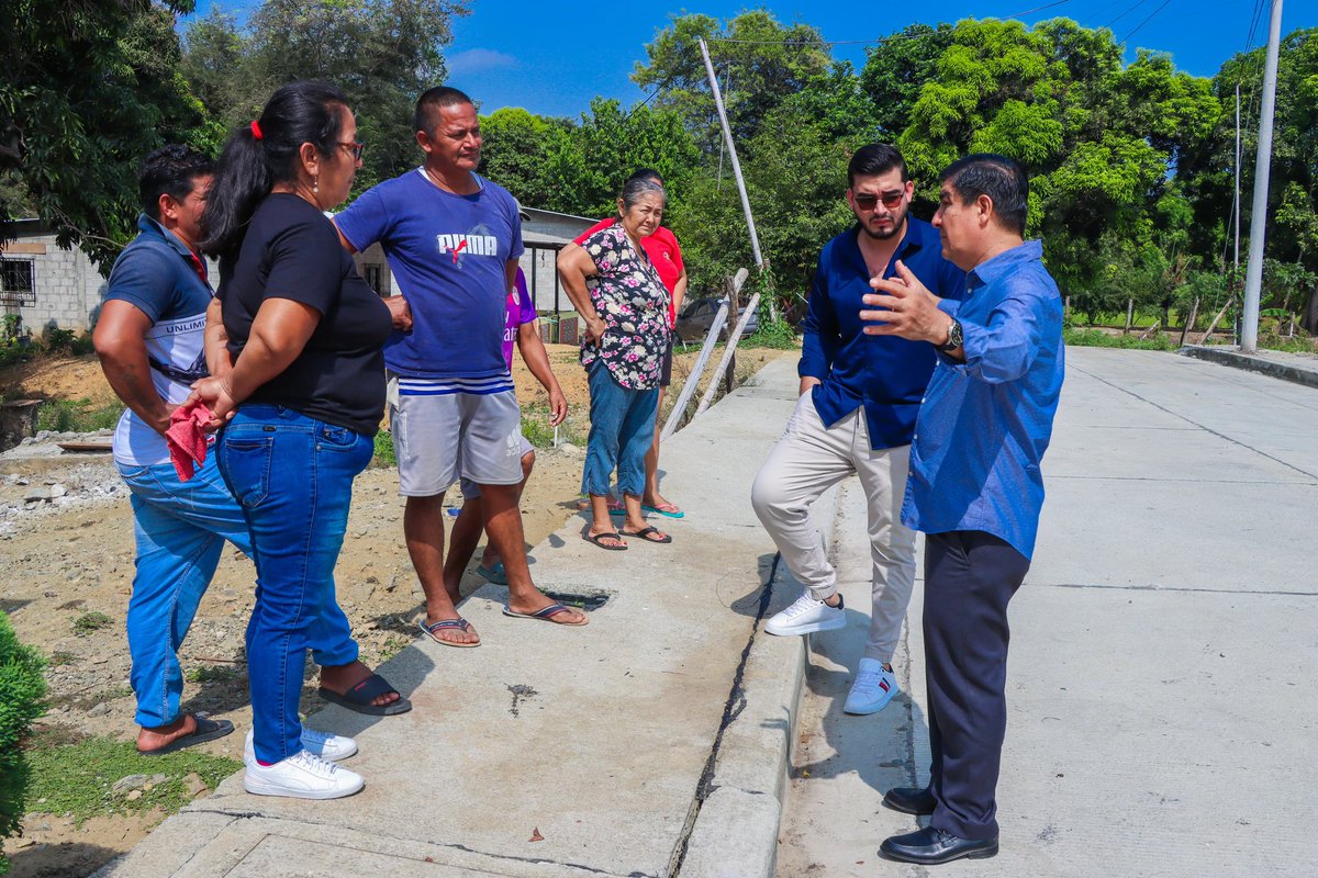 Obras de pavimentación en Flor de María generan satisfacción en Daule