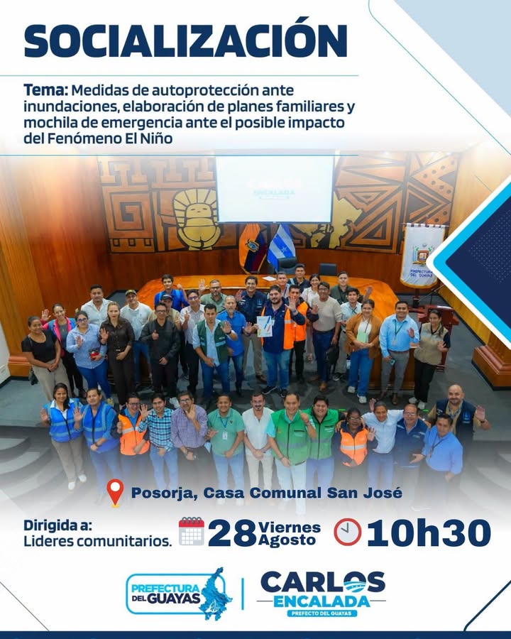 Posorja fortalece su seguridad civil con capacitación ante emergencias y sismos