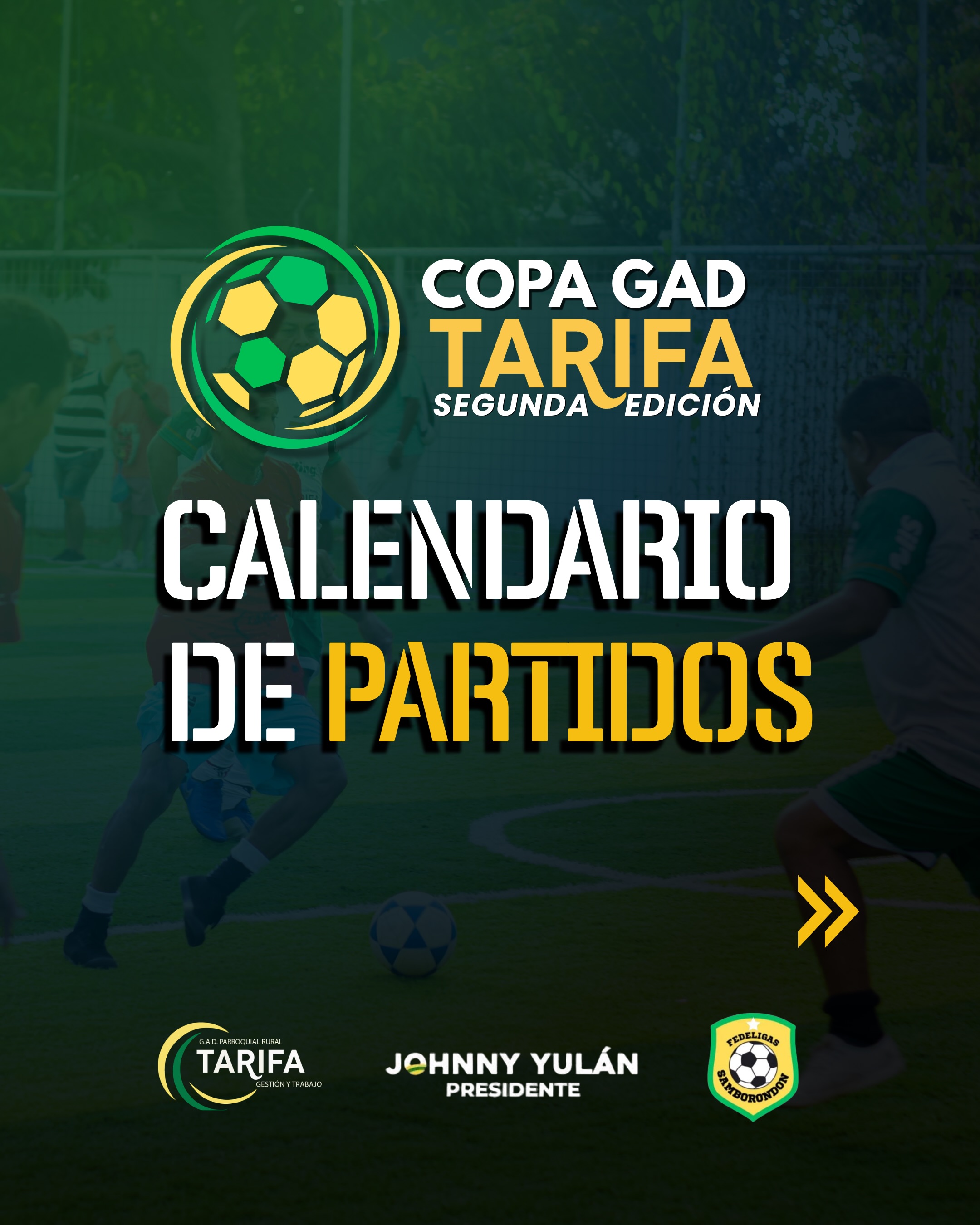 Cronograma oficial de la Copa GAD Tarifa 2026: Horarios y canchas para esta semana