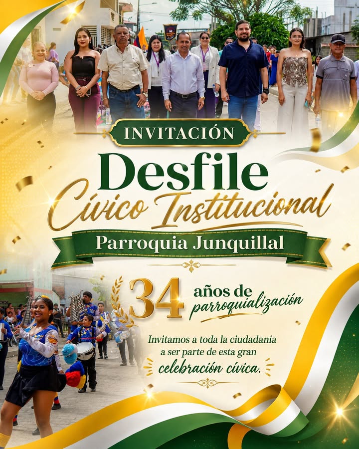 Junquillal celebra sus 34 años con desfile cívico institucional este miércoles